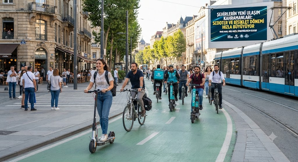 Şehirlerin Yeni Ulaşım Kahramanları: Scooter ve Bisiklet Dönemi Hızla Büyüyor